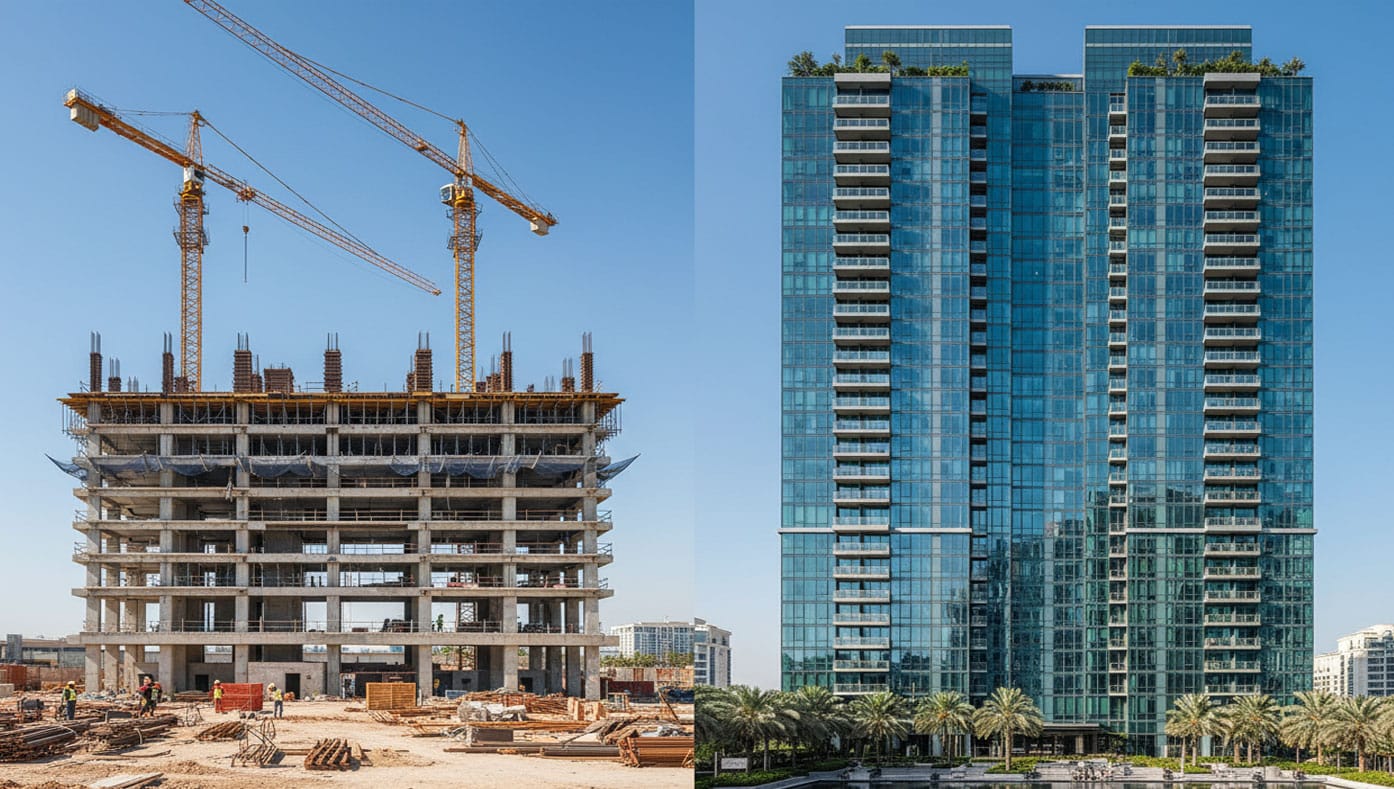 off-plan vs ready property Dubai